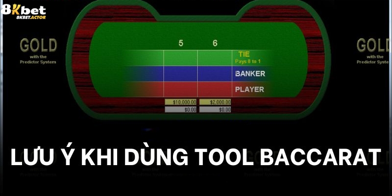 Các lưu ý khi dùng tool hack Baccarat